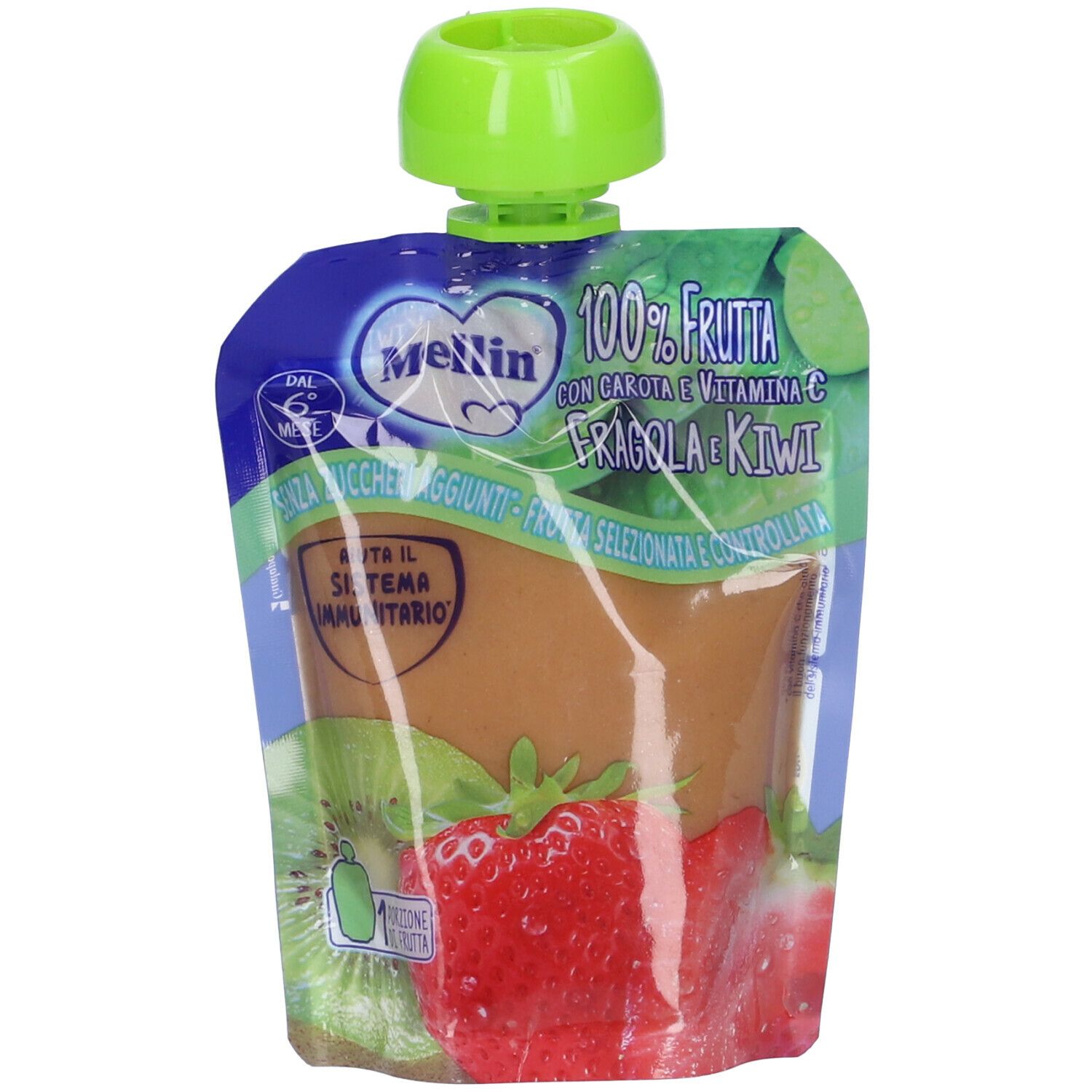 Mellin Pouch 100% Fragola Kiwi 90 g